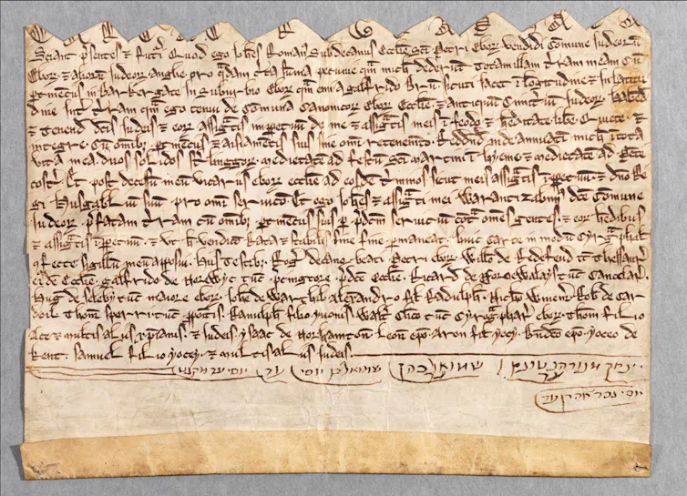 An ancient deed.