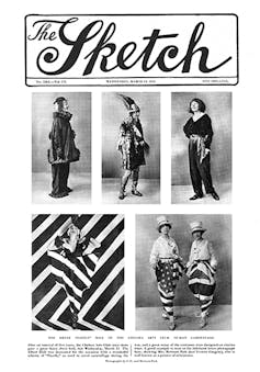 Dazzle-themed costumes from the 1919 Arts Club Ball