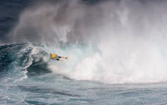 Compétition internationale de bodyboard en 2010, aux Canaries.