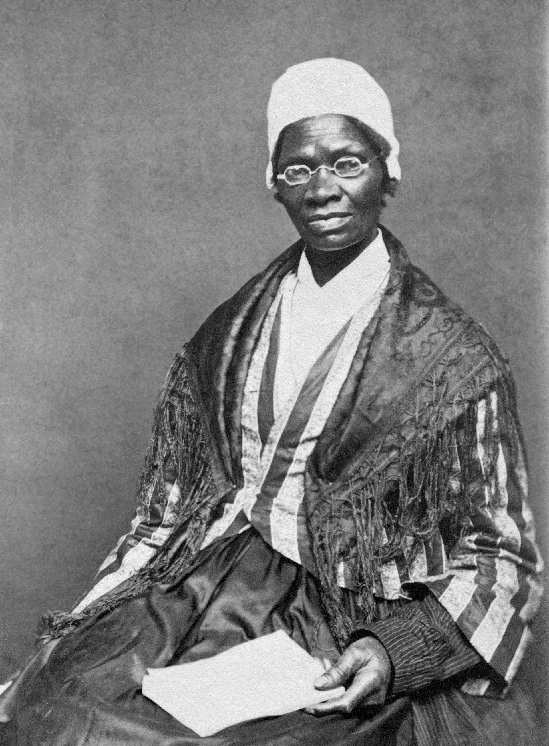 Black and white portrait of Sojourner Truth