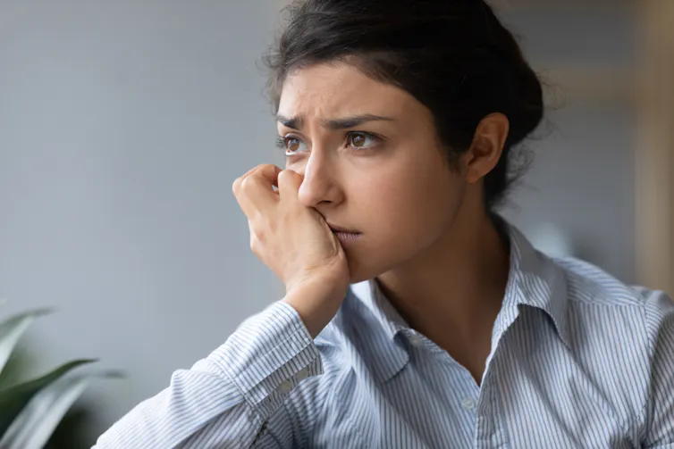 Thoughtful woman