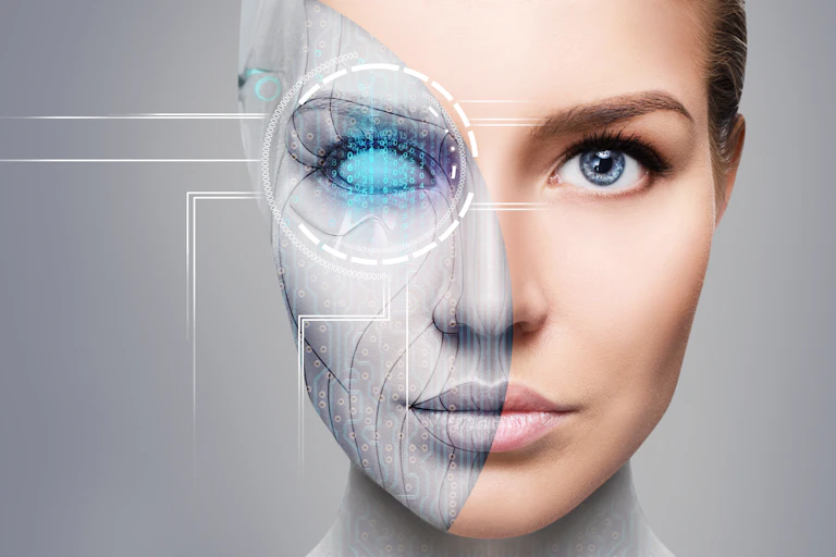 A representation of machine-human convergence.