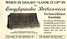 A vintage black and white ad.