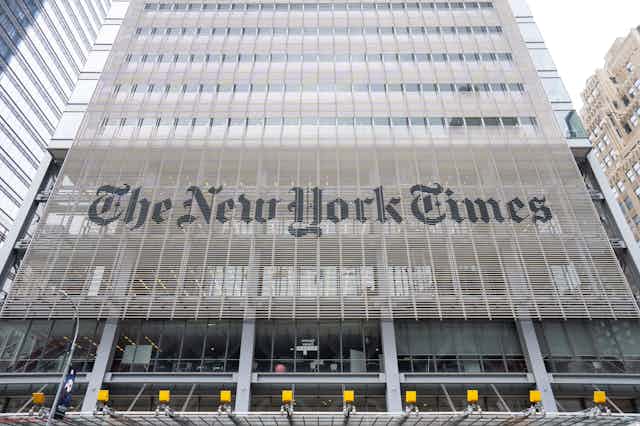 New York Times building.