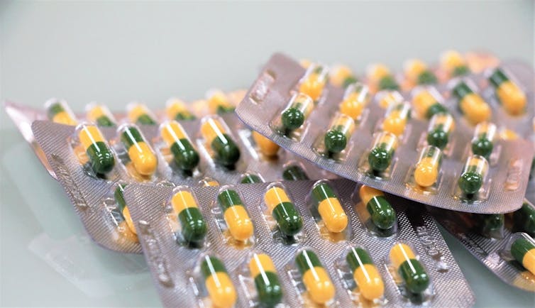 Blisterpacks of tramadol pills