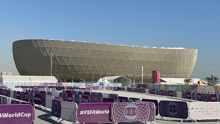 Vue du stade Lusail de Doha au Qatar