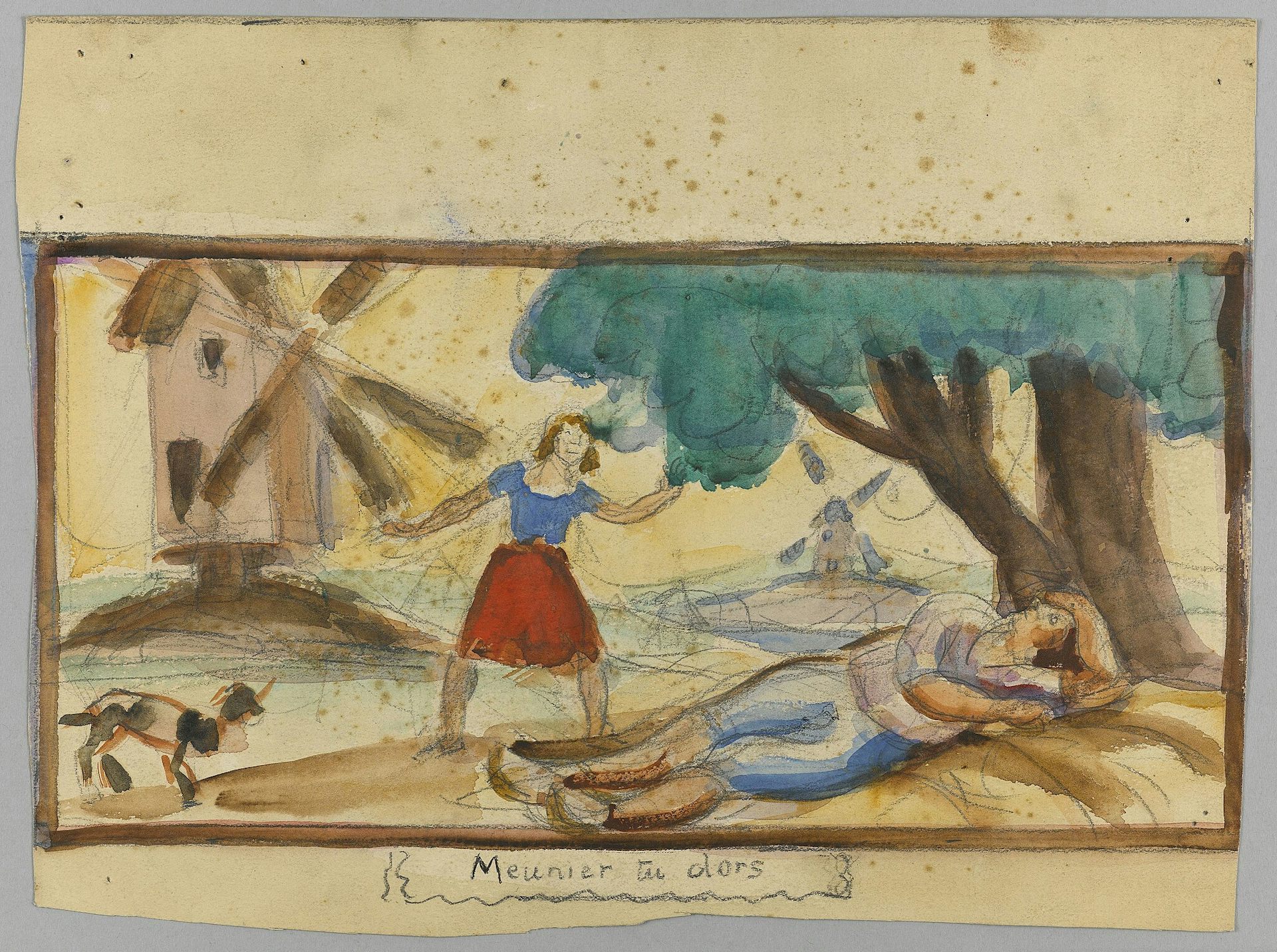 Esquisses pour l’école maternelle de la rue Romainville, XIX<sup>e</sup> arrondissement de Paris" source=“Jules Emile Zingg (Petit Palais, musée des Beaux-Arts de la Ville de Paris)” caption=“« Meunier, tu dors », esquisses pour l’école maternelle de la rue Romainville, XIXᵉ arrondissement de Paris.”/></p>

<p>Les folkloristes de la fin du XIX<sup>e</sup> siècle, puis les anthropologues au XX<sup>e</sup> siècle, donneront aux comptines, rondes et jeux de l’enfance, leurs lettres de noblesse. Au point où des recommandations officielles publiées en 1980 indiquent : « l’école maternelle en est devenue l’un des seuls “conservatoires” et c’est à elle que revient la transmission de ce patrimoine culturel ».</p>

<p>Parler de « transmission » ne veut pas dire que ce qui est enseigné reste immuable. Bien au contraire, ce « patrimoine culturel » s’enrichit des créations du XX<sup>e</sup> siècle, dont le nom des auteurs s’effacent vite, ou de ses traductions contemporaines, comme ce « 1, 2, 3, nous irons au bois », devenu à l’occasion de Noël « 1, 2, 3, dans sa hotte en bois ».</p>

<p>Ces « traditions enfantines » se révèlent particulièrement plastiques, remises souvent au goût du jour ou encore retravaillées pour répondre à la visée de tel ou tel apprentissage scolaire. C’est sans doute ce qui fait aussi perdurer leur « transmission », par delà les changements fréquents des programmes depuis les années 1980, outre aujourd’hui leur diffusion sur Internet qui les met à la portée de tous.</p>

<tc-read-more id=