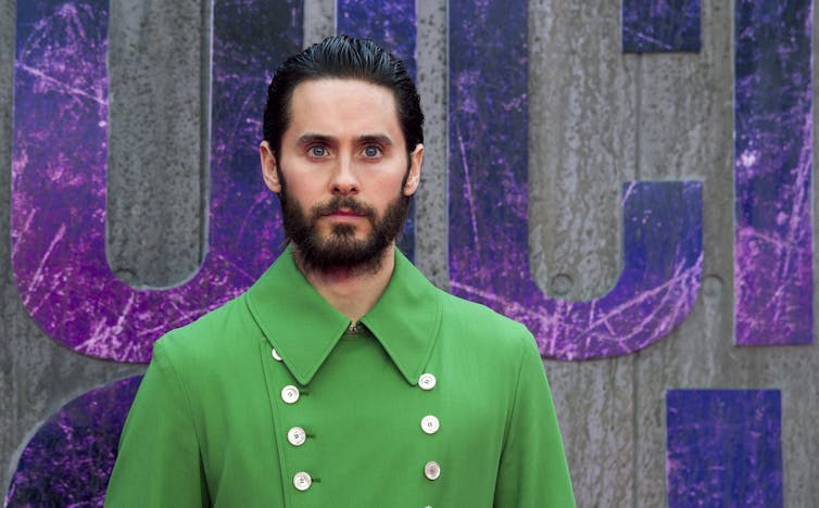 Jared Leto in greed jacket