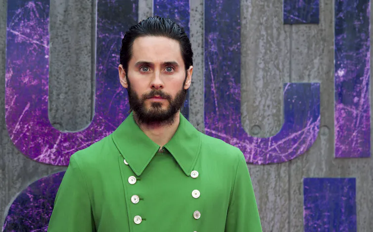 Jared Leto in greed jacket