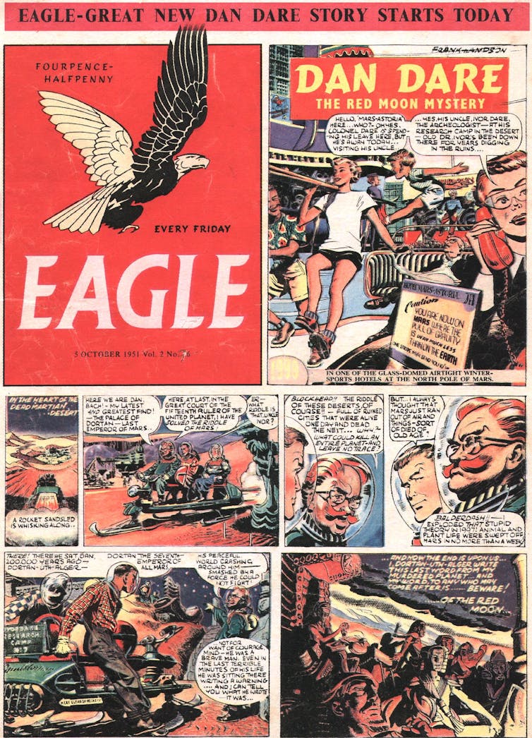 A vintage magazine comic.