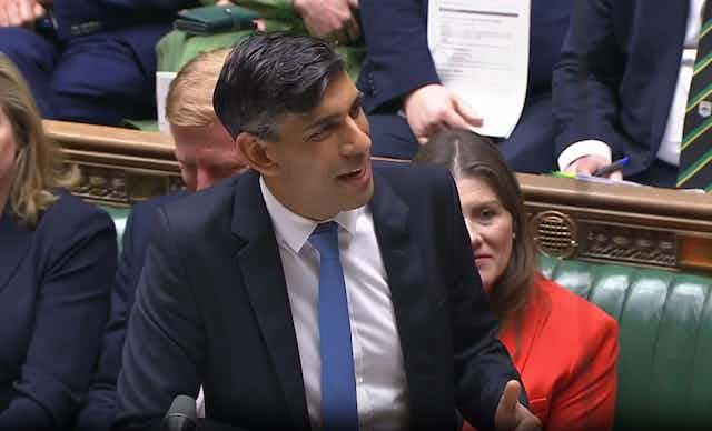 RIshi Sunak speaking in the House of Commons