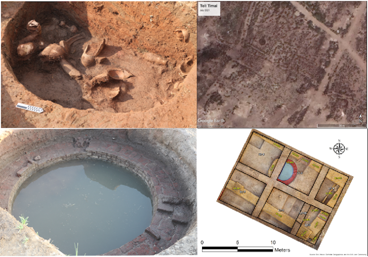 Picture of what was thought to be a nilometre but when excavated was dsicovered to actually be a well.