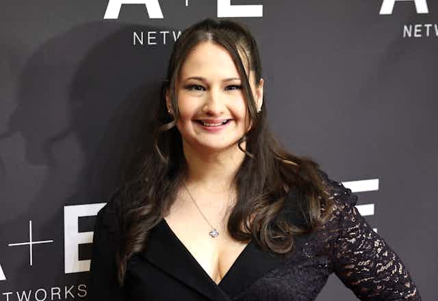 Gypsy Rose Blanchard smiles at a press event