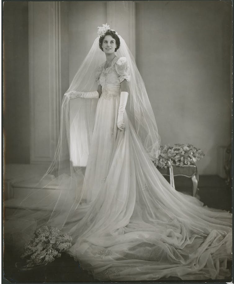 A bride from the 1930s.
