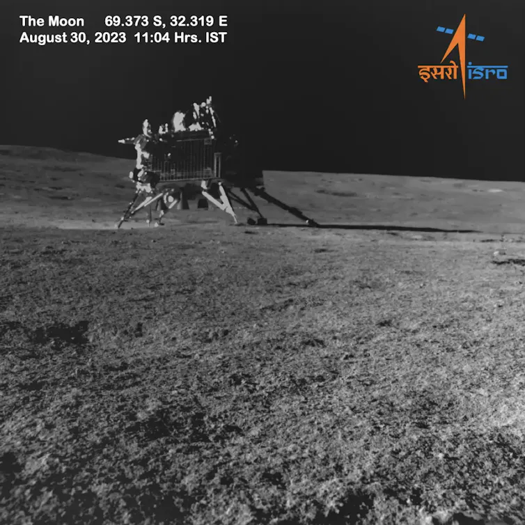 l’atterrisseur de Chadrayaan-3 sur la Lune