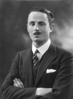 Black and white photo of Oswald Mosley