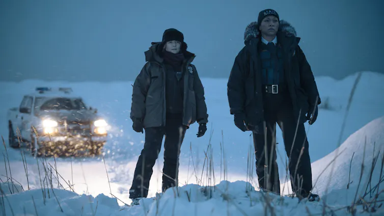 Jodie Foster and Kali Reis in True Detective: Night Country.