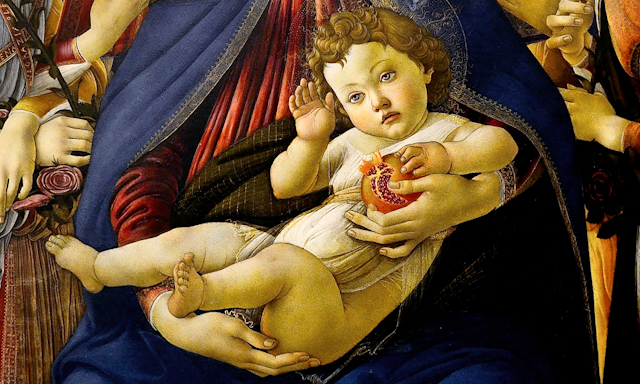 Botticelli's Madonna of the Pomegranate.