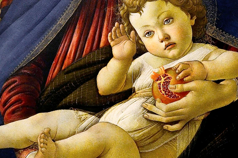 Botticelli's Madonna of the Pomegranate.