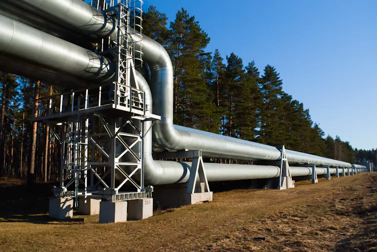 A gas pipeline.