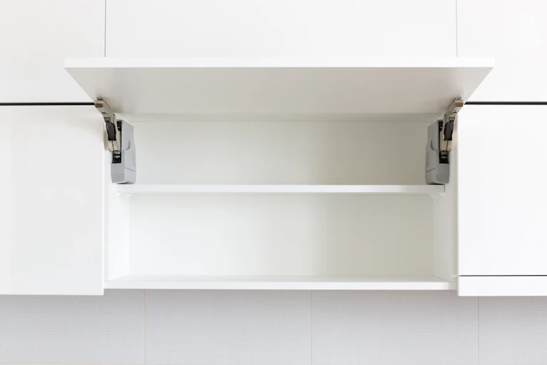 An empty cupboard.