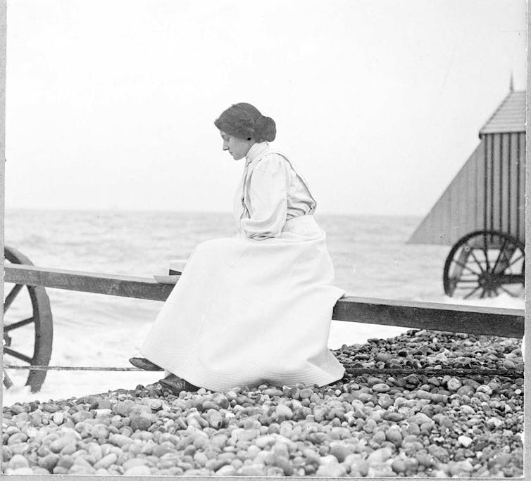 Florence Hardy by the sea