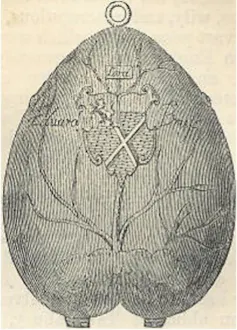 A silver heart cardiotaph.