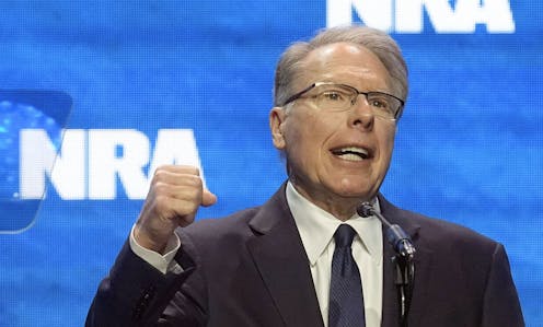 Longtime NRA chief Wayne LaPierre is leaving the gun group in trouble but still powerful