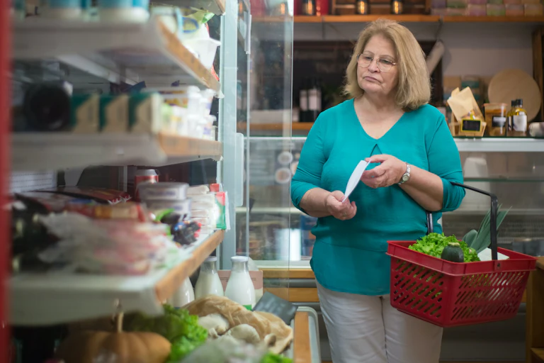 Woman shops