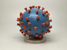 Modèle en 3D du coronavirus SARS-CoV-2