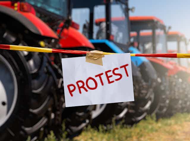 Protesta de agricultores