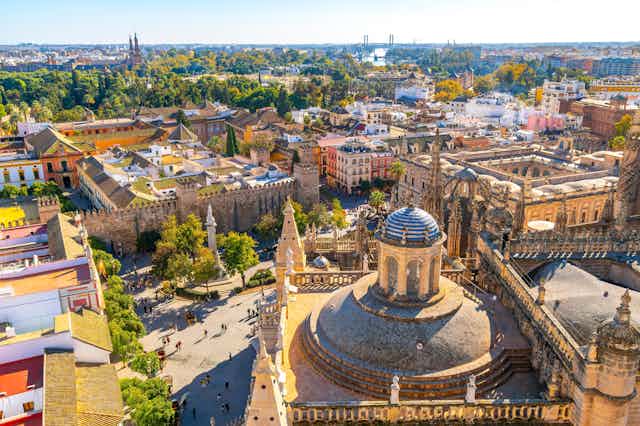 Seville photographed from the sky
