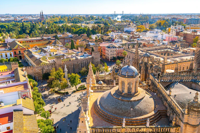 Seville photographed from the sky