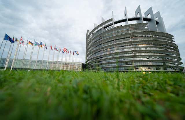 Vue du parlement européen
