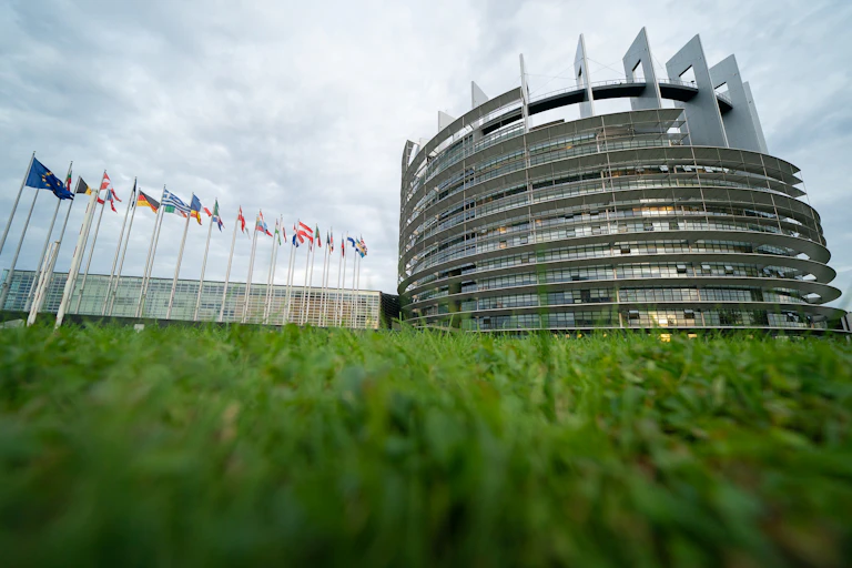 Vue du parlement européen