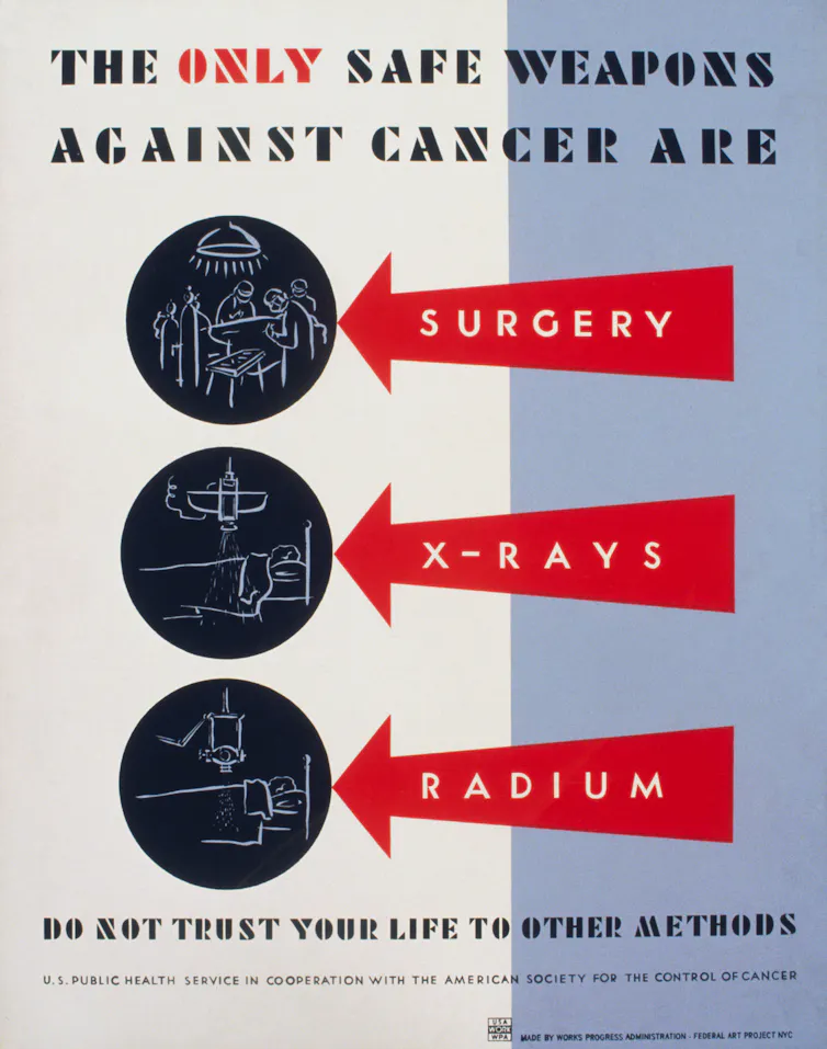 terapias para el cáncer en 1938