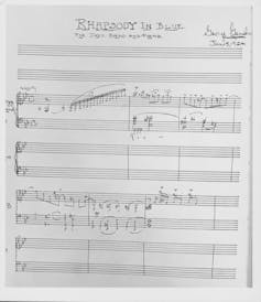 Handwritten sheet music.