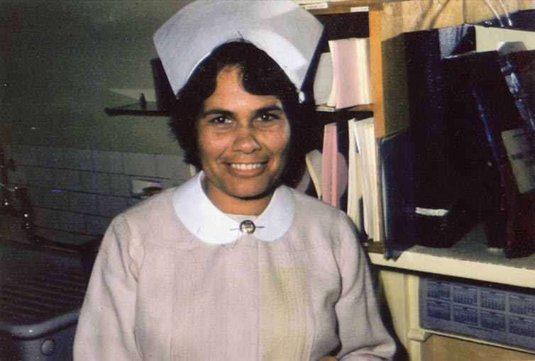 A young Lowitja O'Donogue in her nurse's uniform.