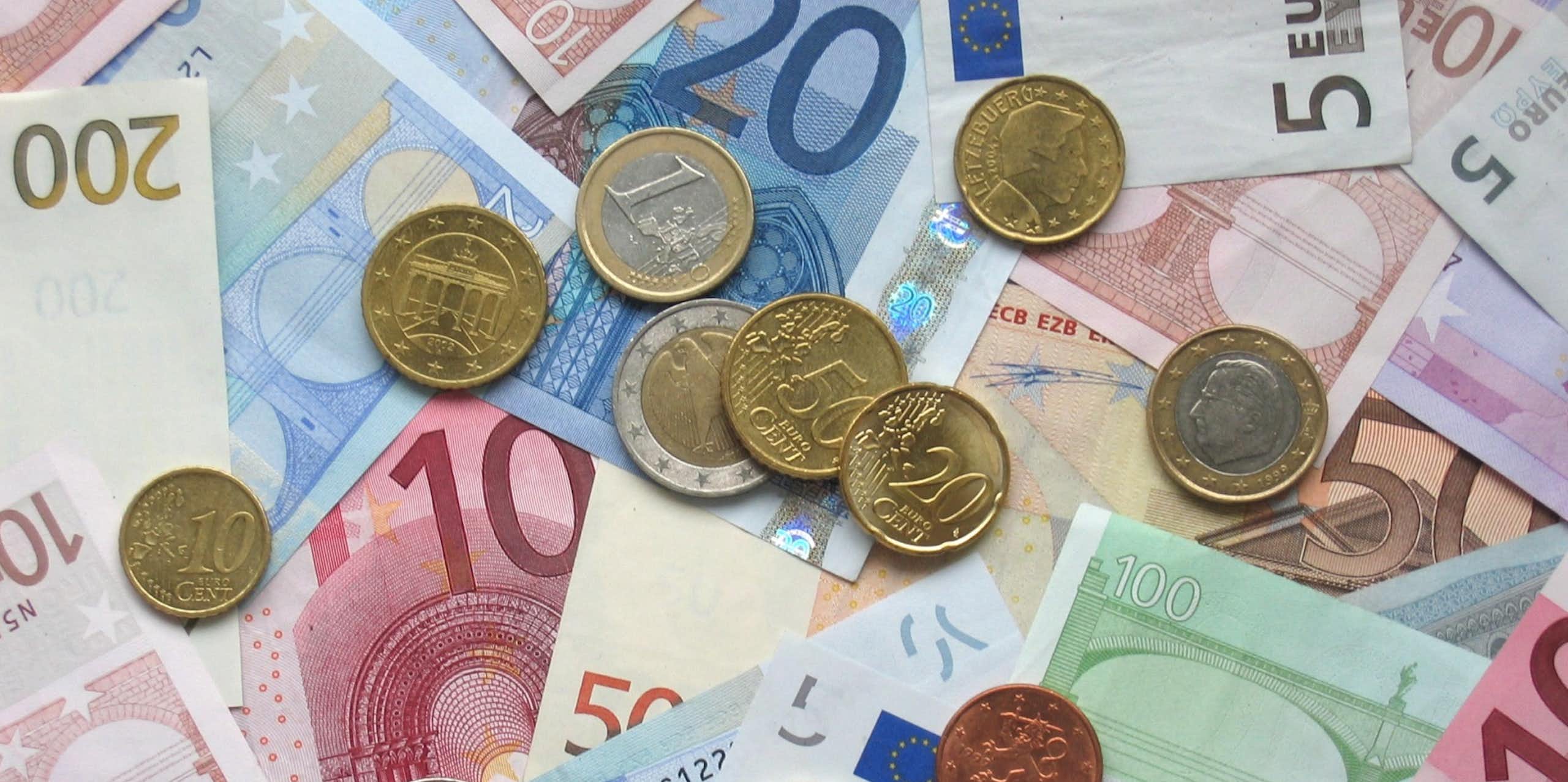 Euros en pièces et billets