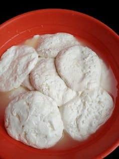 Fresh cheese in its whey