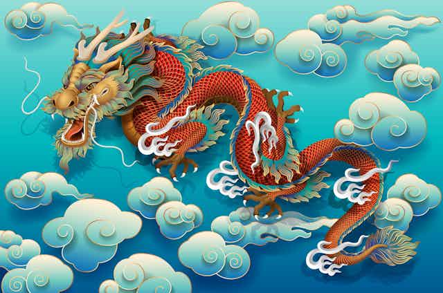 Illustration d'un dragon.
