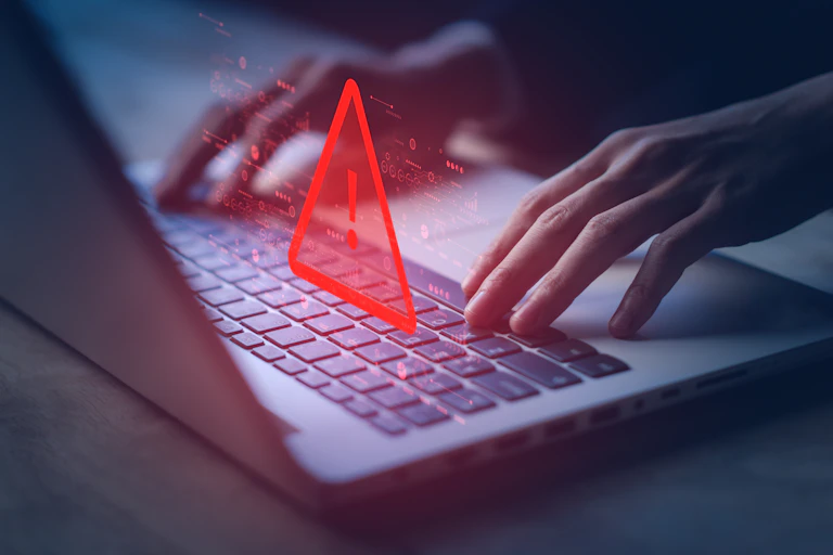 Cyber crime, illustration.