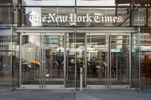 New York Times building.