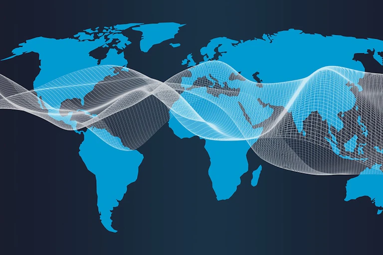 Dessin d'une carte du monde