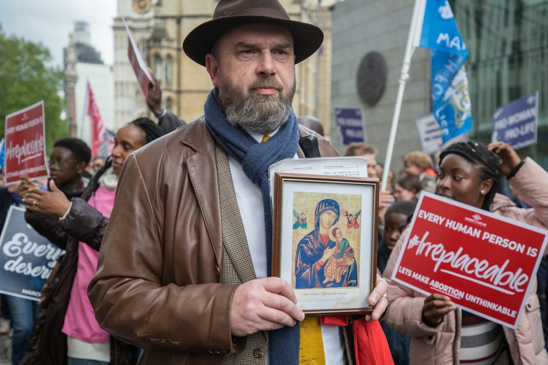 The Virgin Mary features heavily in anti-abortion activism – and many ...