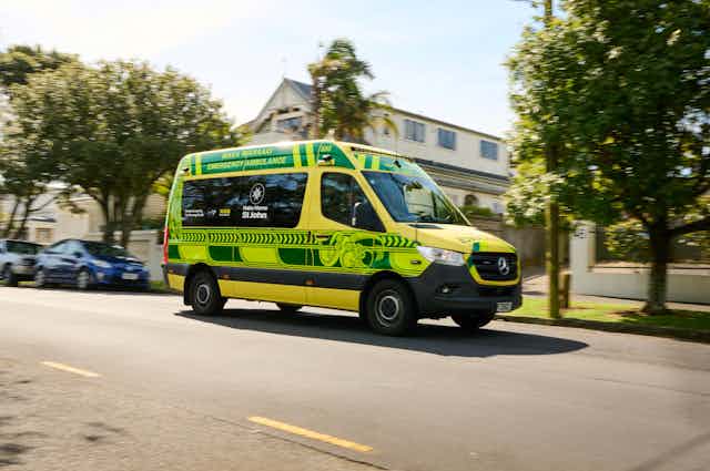 NZ ambulance on street