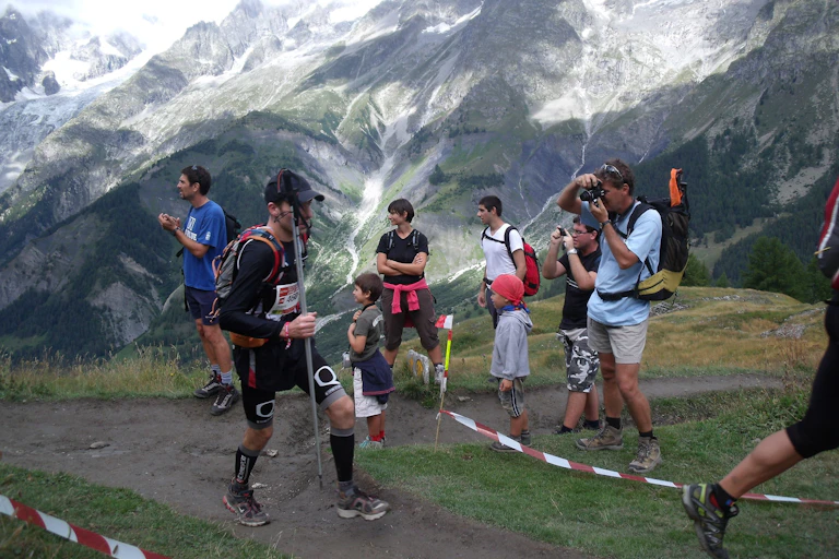 Un participant en plein effort