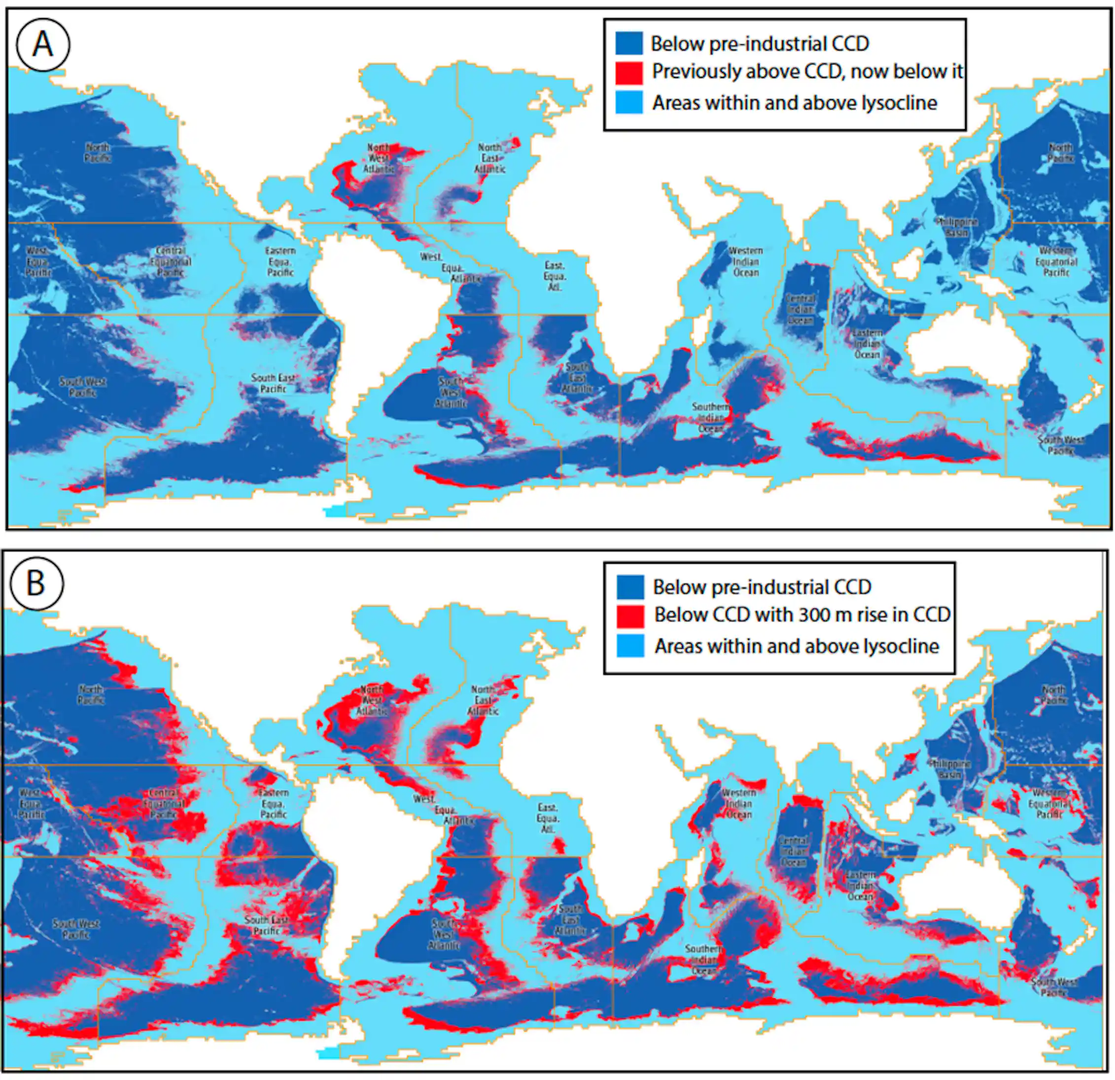 As ocean surfaces acidify, a deep-sea acidic zone is expanding: marine ...