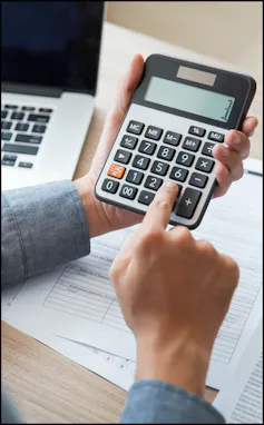 Picture of a calculator