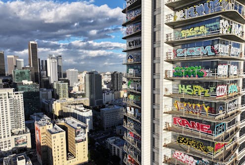 For graffiti artists, abandoned skyscrapers in Miami and Los Angeles become a canvas for regular people to be seen and heard